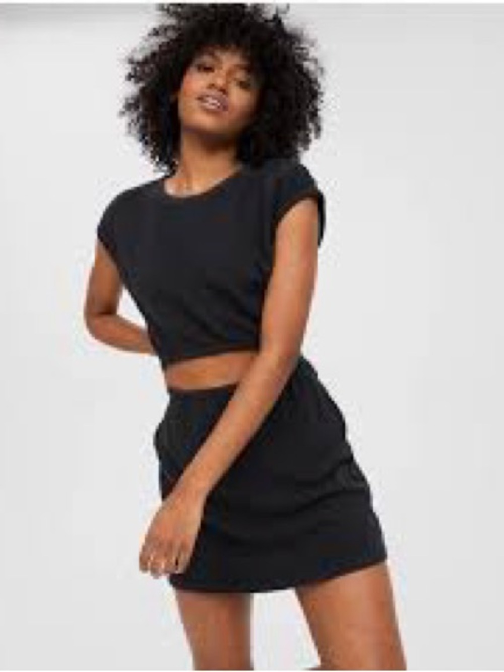 BLOWOUT SALE! Offline by aerie Black Mini Skirt with Clean Silhouette